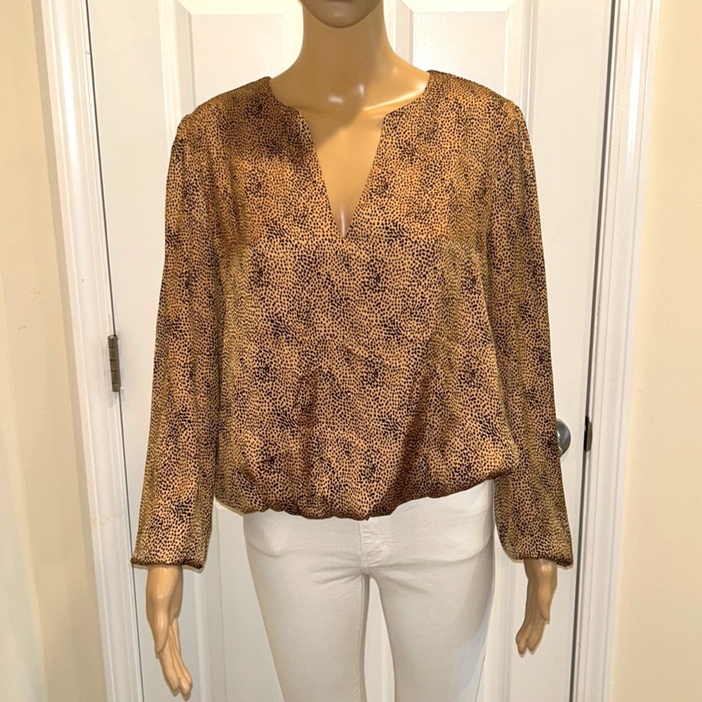 Sincerely Jules Long Sleeve Satin Blouse
